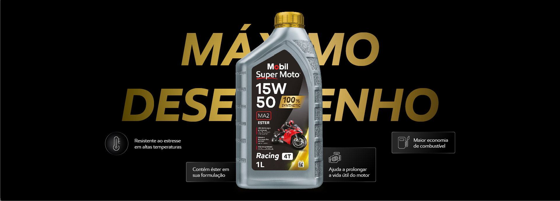 Mobil Super Moto 15W-50 Sintético