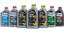 Cinco óleos Mobil para moto